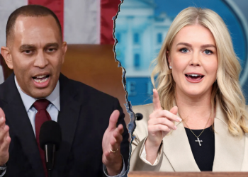 EXCLUSIVE: Karoline Leavitt slams Hakeem Jeffries as ‘stone-cold loser’ after he attacks her as ‘demented’