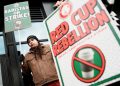 More than 1,000 Starbucks workers strike at 65 stores on Red Cup Day
